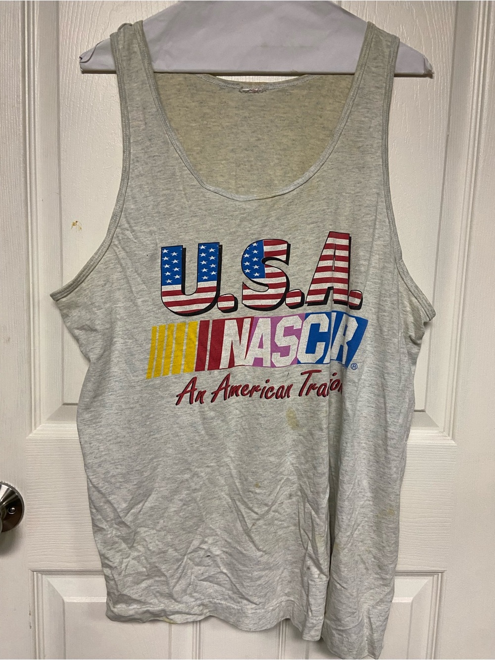 Vintage NASCAR USA Graphic Tank Top